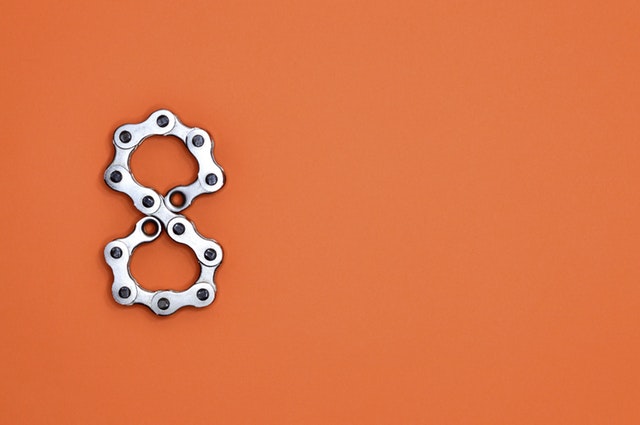 8 in bike chain