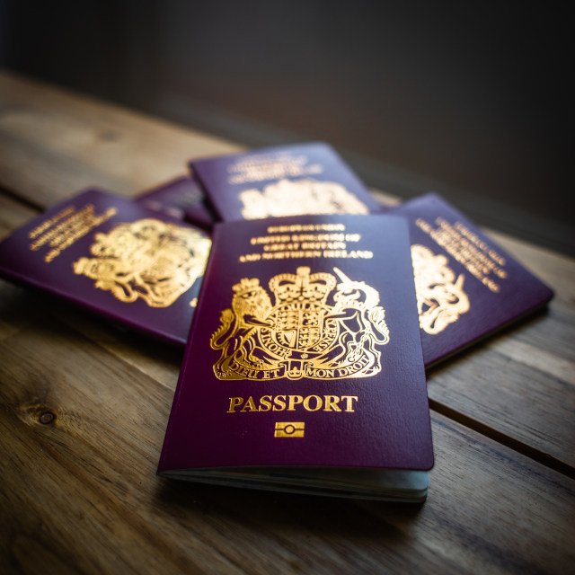Collection of British passports