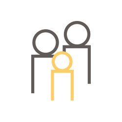 Personal Immigration logo of outline family